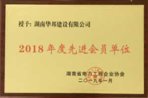 2018年度先进会员单位